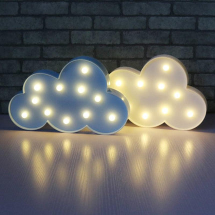Whimsical Nordic LED Night Light Set: Dreamy Cloud, Star, Moon Illumination