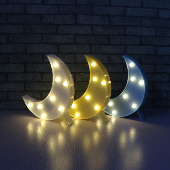 Whimsical Nordic LED Night Light Set: Dreamy Cloud, Star, Moon Illumination