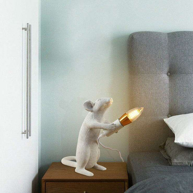 Whimsical Nordic Mouse LED Light - Artistic Home Accent