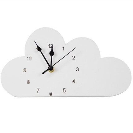 Whimsical Nordic Wooden Rabbit and Swan Wall Clock for Magical Kids' Room Decor