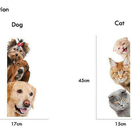 Whimsical Pet-Themed Wall Stickers for Playful Home Decor