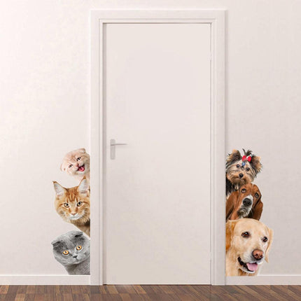 Whimsical Pet-Themed Wall Stickers for Playful Home Decor