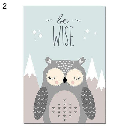 Whimsical Safari Animal Canvas Art for Enchanting Nursery Décor