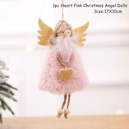 Whimsical Skiing Angel Dolls: Charming Holiday Ornaments for Winter Decor - Très Elite