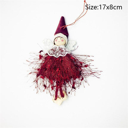 Whimsical Skiing Angel Dolls: Charming Holiday Ornaments for Winter Decor - Très Elite