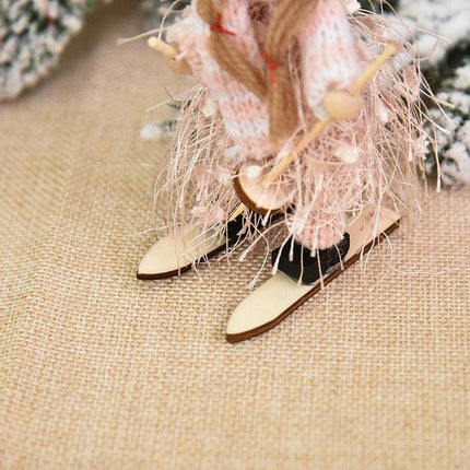 Whimsical Skiing Angel Dolls: Charming Holiday Ornaments for Winter Decor - Très Elite