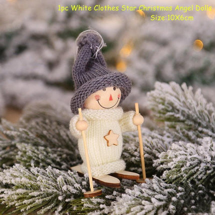 Whimsical Skiing Angel Dolls: Charming Holiday Ornaments for Winter Decor - Très Elite