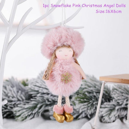 Whimsical Skiing Angel Dolls: Charming Holiday Ornaments for Winter Decor - Très Elite