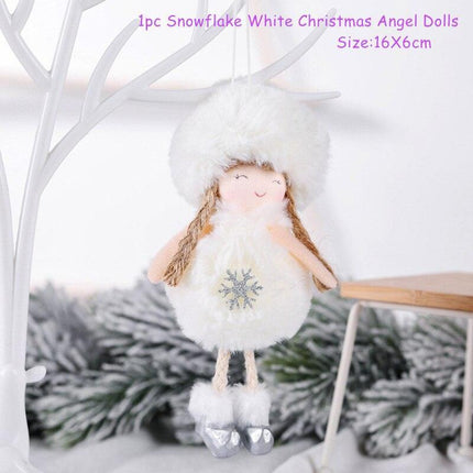 Whimsical Skiing Angel Dolls: Charming Holiday Ornaments for Winter Decor - Très Elite