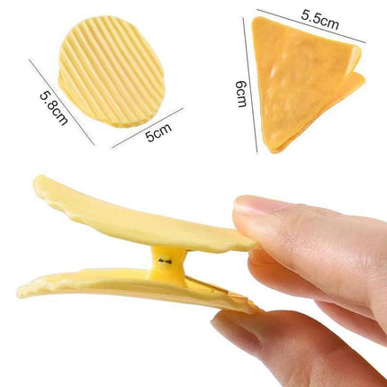 Whimsical Snack Sealing Clips - Fun Chip Bag Keepers