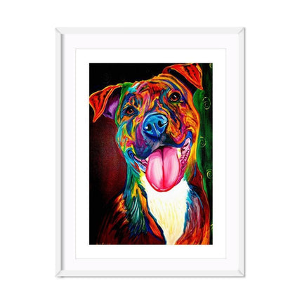 Whimsical Waterproof Dog Art: Colorful Canvas for Home & Boutique Decor - Très Elite