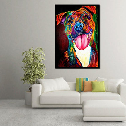 Whimsical Waterproof Dog Art: Colorful Canvas for Home & Boutique Decor - Très Elite