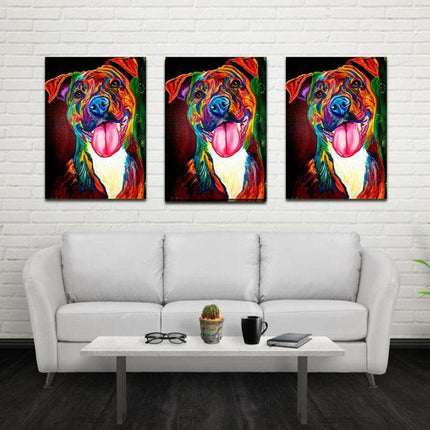 Whimsical Waterproof Dog Art: Colorful Canvas for Home & Boutique Decor - Très Elite