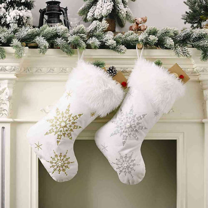 Winter Wonderland Elegance Christmas Stocking - Très Elite