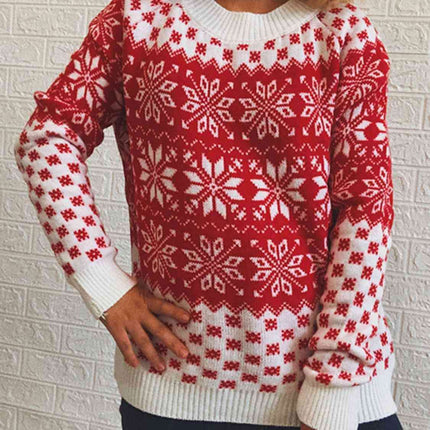 Winter Wonderland Long Sleeve Knit Sweater