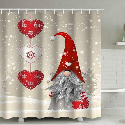 Winter Wonderland Snowflake Shower Curtain - Elevate Your Bathroom for the Holidays