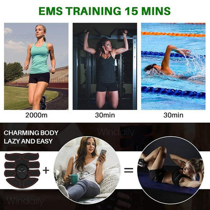 Wireless EMS Muscle Toning System for Abs and Hips - Très Elite