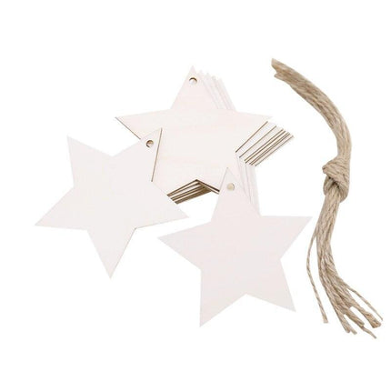 Wooden Snowflake Chip Ornaments - Cheerful Set of 10 for Holiday Celebrations - Très Elite