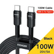 100W C To C Black / 0.5M
