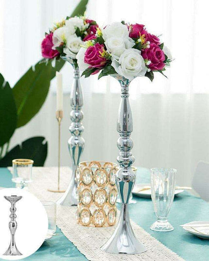 Mermaid Magic: Elegant Candle Holder Stand with Customizable Floral Display Options