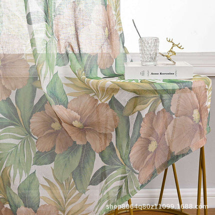 Enhance Your Living Space with Exquisite Sheer Floral Window Treatments
