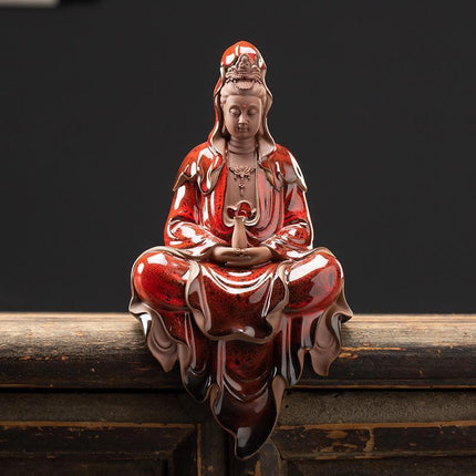 Zen Harmony Guanyin Backflow Incense Burner Collection - Tranquil Retreat Kit - Très Elite