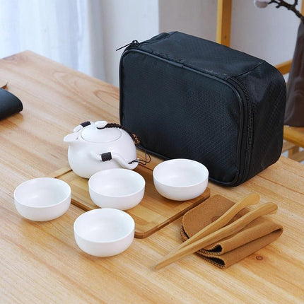 Zen Harmony Puer Tea Ceremony Porcelain Teapot Set - Your Refined Tea Experience