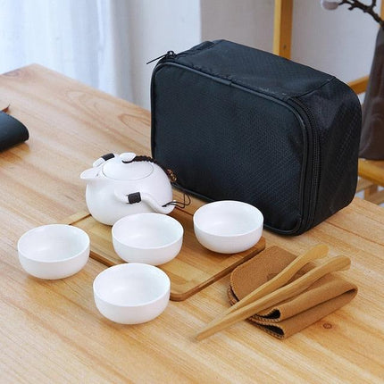 Zen Harmony Puer Tea Ceremony Porcelain Teapot Set - Your Refined Tea Experience
