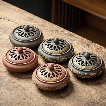 Zen Serenity: Handcrafted Ceramic Incense Holder for Tranquility