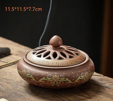 Zen Serenity: Handcrafted Ceramic Incense Holder for Tranquility