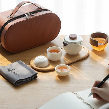 Zen Zhiyu Travel Tea Set - Your Portable Gateway to Tea Bliss - Très Elite