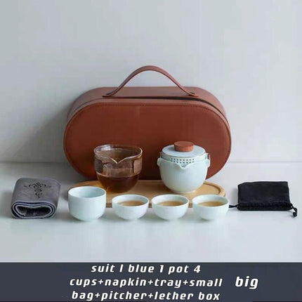 Zen Zhiyu Travel Tea Set - Your Portable Gateway to Tea Bliss - Très Elite