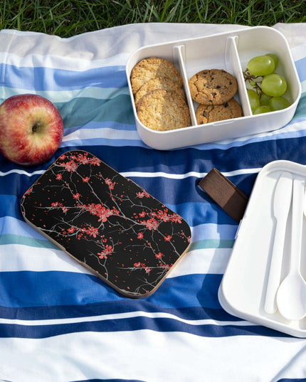 Personalized Eco-Conscious Bento Lunch Box Set with Elegant Wooden Lid and Organizers