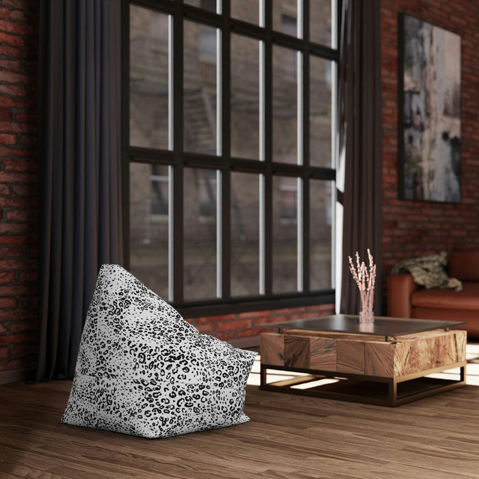 Luxurious Leopard Print Bean Bag Chair Slipcover - Personalized Comfort and Style