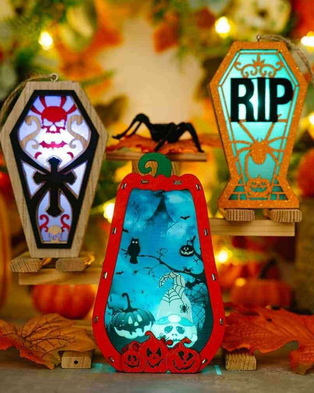 Charming Illumination: 2-Piece Decorative Light-Up Hanging Widgets for Your Home