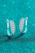 Timeless Elegance: Sterling Silver Moissanite Earrings with Rhodium Finish