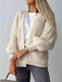 Snuggly Ribbed Oversized Cardigan with Relaxed Sleeves