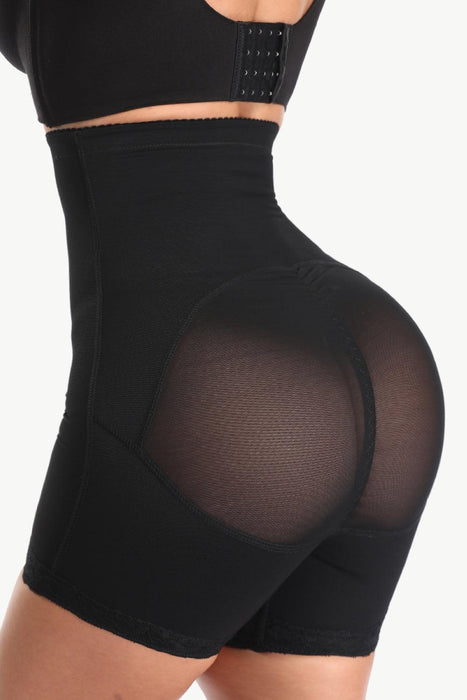 Lace-Trimmed Shaping Shorts with Convenient Closure