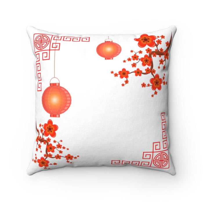Lunar new year double-sided print and reversible decorative cushion cover