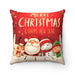 Reversible Christmas Decorative Pillowcase with Dual Print Design
