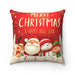 Joyeux Noel Happy Christmas Cozy Traditional Holiday double-sided print and reversible decorative cushion cover