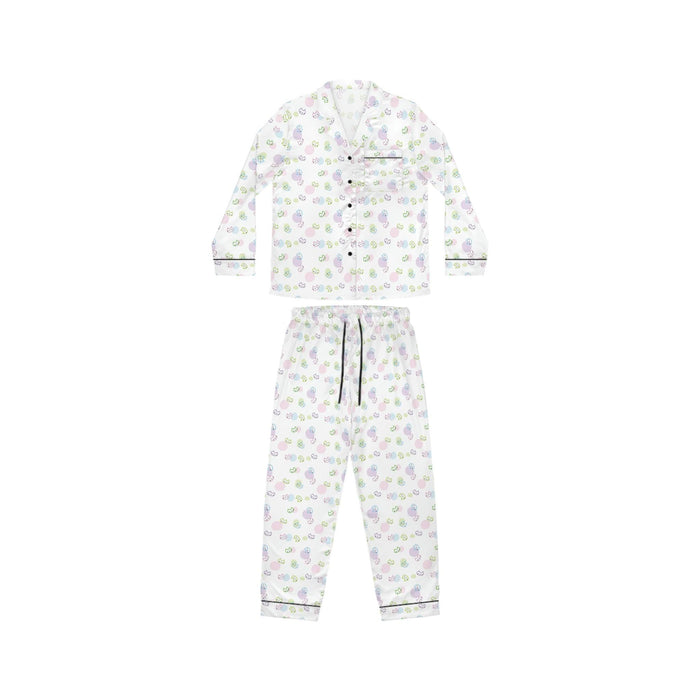 Luxurious Customized Women's Satin Pajama Set for Pet Lovers