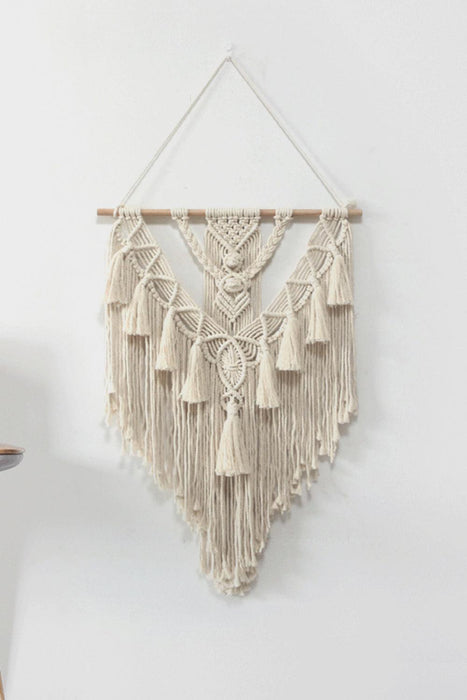 Handcrafted Macrame Fringe Wall Tapestry