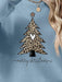 Festive Christmas Tree Design Long Sleeve Pullover