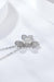 Sophisticated Moissanite Clover Pendant Necklace in Sterling Silver