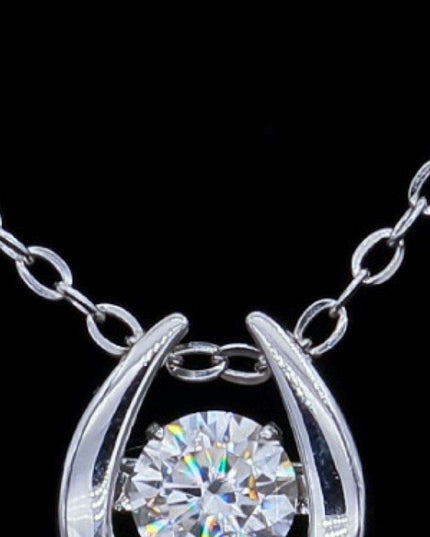 Timeless Moissanite and Zircon Pendant Necklace with Dazzling Accents