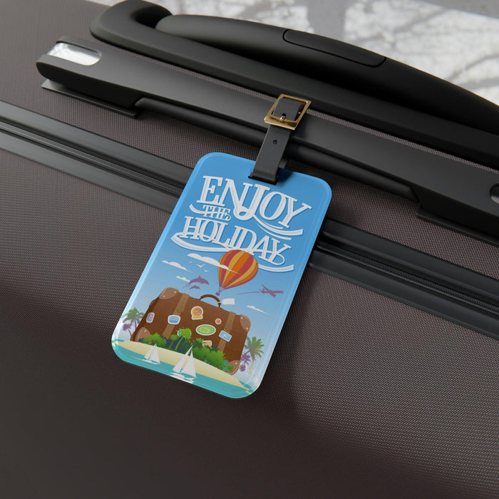 Enjoy the holiday Luggage Tag-Accessories-Printify-2.4'' × 4''-Très Elite