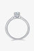 Luxury Platinum Moissanite Solitaire Ring - Exquisite Statement Jewelry Piece