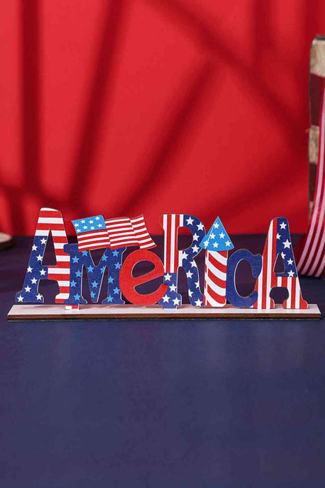 Independence Day Wooden Rustic Home Decor Accent