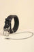 Chic PU Leather Chain Belt with Adjustable Linked Buckle